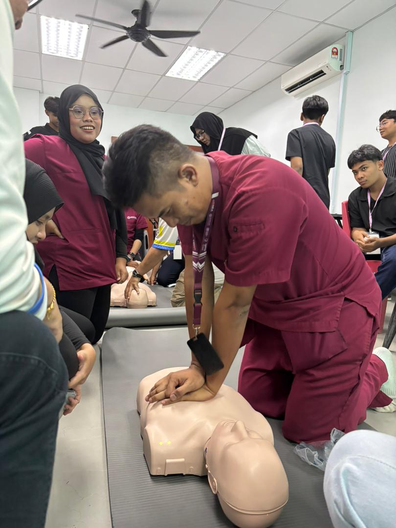 Onsite CPR training session